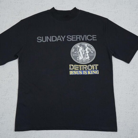 Kanye West Jesus Is King Sunday Servicedetroit Merch Tee